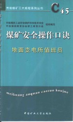 贯彻煤矿三大规程系列丛书  煤矿安全操作口诀  地面变电所值班员