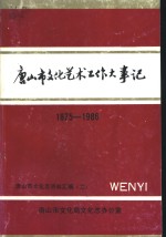 唐山市文化艺术工作大事记  1875-1986