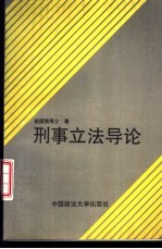 刑事立法导论