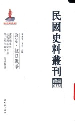 民国史料丛刊续编  378  政治  抗日战争