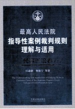 最高人民法院指导性案例裁判规则理解与适用  民事诉讼卷  上