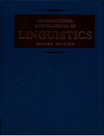 INTERNATIONAL ENCYCLOPEDIA OF LINGUISTICS VOLUME 3