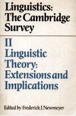 LINGUISTICS:THE CAMBRIDGE SURVEY