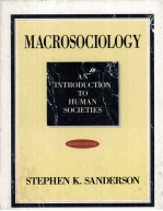 Macrosociology An Introduction To Human Societies Second Edition