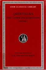 QUINTILIAN THE LESSER DECLAMATIONS VOLUME 1