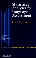 STATISTICAL ANALYSES FOR LANGUAGE ASSESSMENT