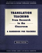 TRANSLATION TEACHING FROM RESEARCH TO THE CLASSROOM A HANDBOOK FOR TEACHERS