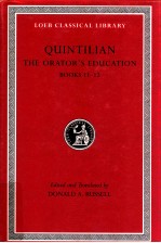 QUINTILIAN THE ORATOR'S EDUCATION BOOKS 11-12