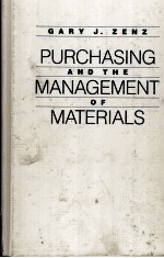 PURCHASING AND THE MANAGEMENT OF MATERIALS SIXTH EDITION