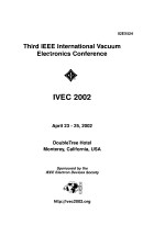 THIRD IEEE INTERNATIONAL VACUUM ELECTRONICS CONFERENCE IVEC 2002