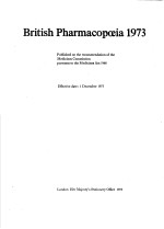 BRITISH PHARMACOPOEIA 1973