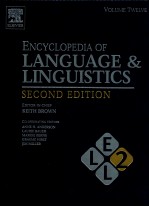 ENCYCLOPEDIA OF LANGUAGE LINGUISTICS VOLUME 12