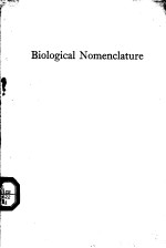 BIOLOGICAL NOMENCLATURE