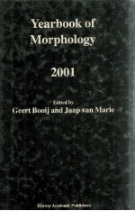 YEARBOOK OF MORPHOLOGY 2001