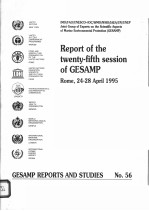 GESAMP REPORTS AND STUDIES NO.56  REPORT OF THE TWENTY-FIFTH SESSION OF GESAMP