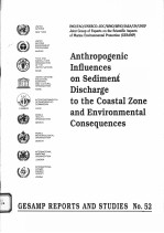 GESAMP REPORTS AND STUDIES NO.52  ANTHROPOGENIC INFLUENCES ON SEDIMENT DISCHARGE TO THE COASTAL ZONE