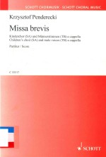 MISSA BREVIS KINDERCHOR (SA) UND MANNERSTIMMEN (TB) A CAPPELLA CHILDREN'S CHOIR (SA) AND MALE VOICES