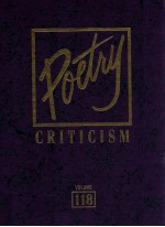 POETRY CRITICISM VOLUME 118