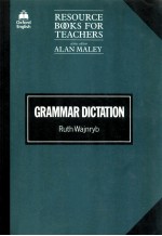 RESOURCE BOOKS FOR TEACHERS GRAMMAR DICTATION