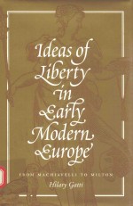 Ideas of liberty in early modern Europe