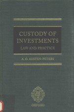 Custody of investments : law and practice