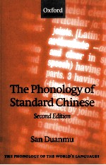 THE PHONOLOGY OF STANDARD CHINESE