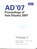 PROCEEDINGS OF ASIA DISPLAY 2007