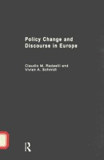 Policy change and discourse in Europe