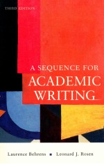 A SEQUENCE FOR ACADEMIC WRITING