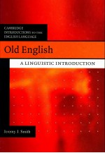 OLD ENGLISH A LINGUISTIC INTRODUCTION