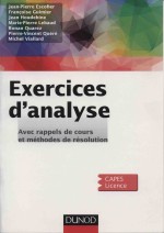 Exercices D.analyse Avec Rappels De Cours Et Methodes De Resolution