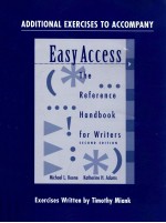 EASY ACCESS THE REFERENCE HANDBOOK FOR WRITERS