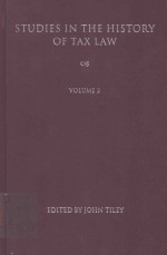 Studies in the history of tax law volume2