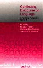 CONTINUING DISCOURSE ON LANGUAGE A FUNCTIONAL PERSPECTIVE