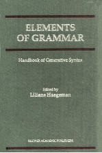 ELEMENTS OF GRAMMAR HANDBOOK IN GENERATIVE SYNTAX