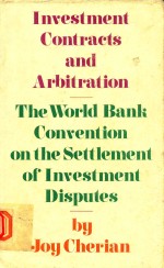 Investment contracts and arbitration