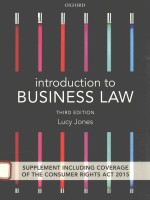 INTRODUCTION TO BUSINESS LAW