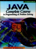 JAVA COMPLETE COURSE IN PROGRAMMING PROBLEM SOLVING