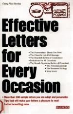 EFFECTIVE LETTERS FOR EVERY OCCASION