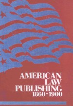 American law publishing 1860-1900