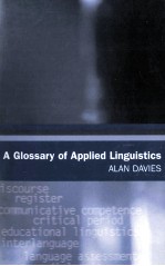 A GLOSSARY OF APPLIED LINGUISTICS