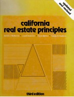 CALIFORNIA REAL ESTATE PRINCIPLES:THIRD EDITION