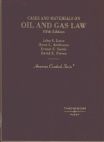 Cases and materials on oil and gas law