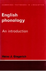 ENGLISH PHONOLOGY AN INTRODUCTION