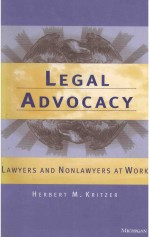 Legal advocacy:Lawyers and nonlawyers at work