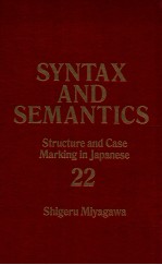 SYNTAX AND SEMANTICS VOLUME 22