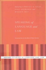 Speaking of language and law