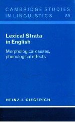 LEXICAL STRATA IN ENGLISH