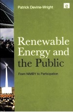 RENEWABLE ENERGY AND THE PUBLIC FROM NIMBY TO PARTICIPATION