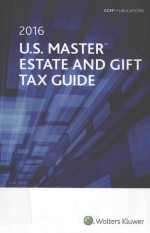 U.S. master estate and gift tax guide 2016.